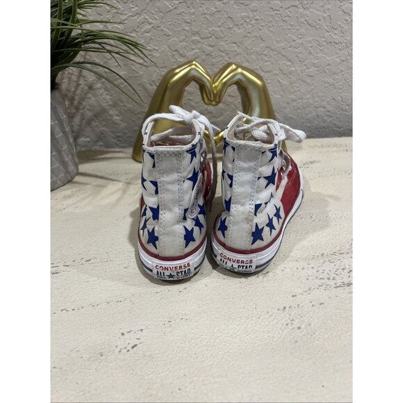 Converse Chuck Taylor All Star "Stars & Stripes" Flag Youth Sneakers Sz 12.5 - Picture 2 of 5